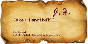 Jakab Hannibál névjegykártya